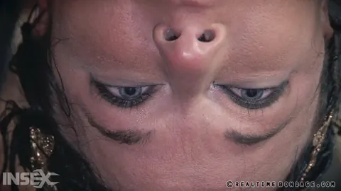 London RIver: Busty Brunette Spreads Her Shaved Pussy in Bondage Restraints – photo 5 of 15