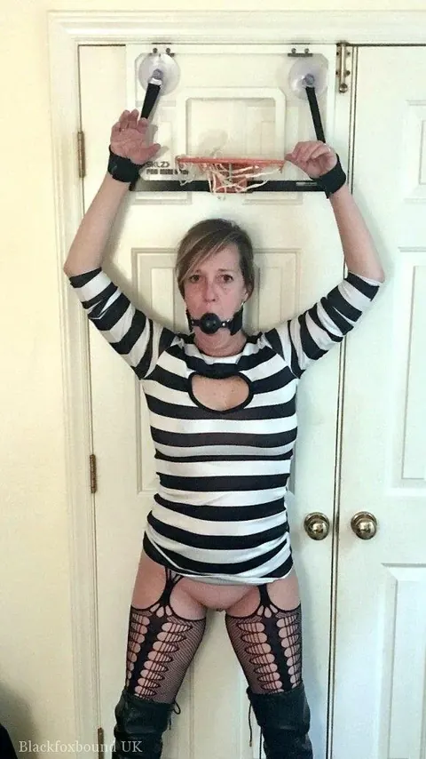 Mature Woman in Stockings and Heels Gets Bound and Restrained – photo 4 of 13