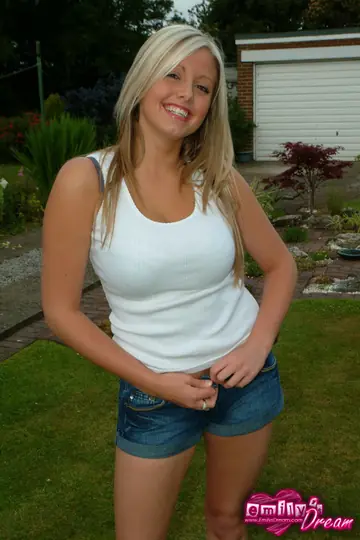 Blonde PAWG Teases in a Bikini Outdoors