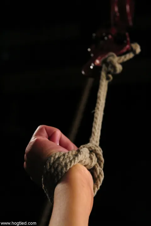 Leah Wilde: Petite Blonde Tied Up and Spreads Her Pussy in Bondage – photo 1 of 21