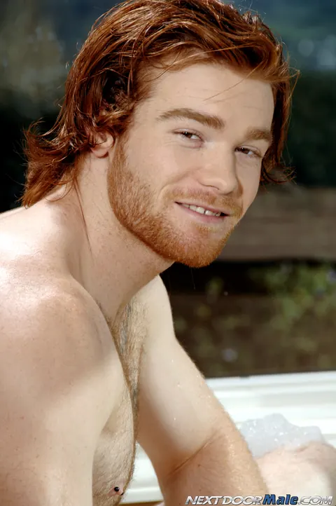 Hairy Guy Strokes His Cock Before Washing Up – photo 18 of 20
