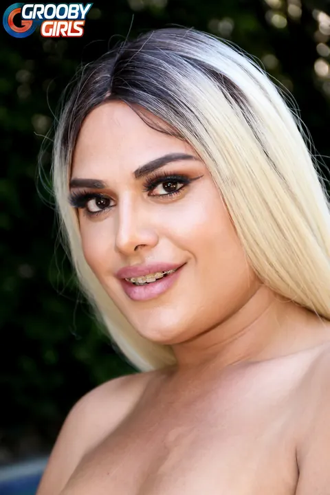 Trans Woman Strips Nude to Flaunt Hard Cock – photo 16 of 16