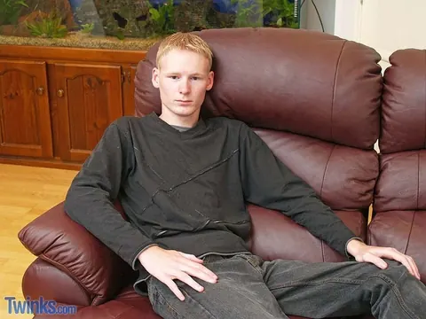 Hairy Man Strips and Jerks Off on the Sofa – photo 2 of 21