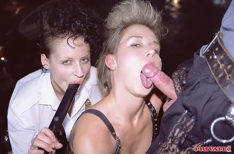 Michelle Wild: Tall Brunette MILF in Stockings Has Bound Threesome in the Car – photo 9 of 18