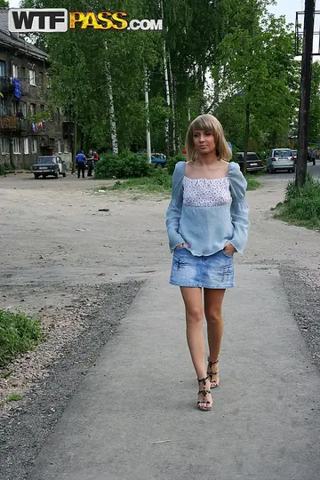 Thick Blonde MILF Takes Two Men Outdoors for Doggy Style and a Facial