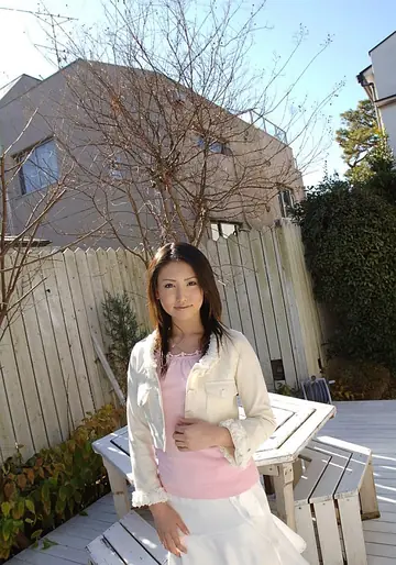 Thick Japanese Brunette Strips Off Her Lingerie Outdoors