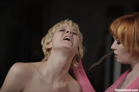 Thick Redhead Uses Anal Hook on Blonde in Bondage – photo 12 of 16