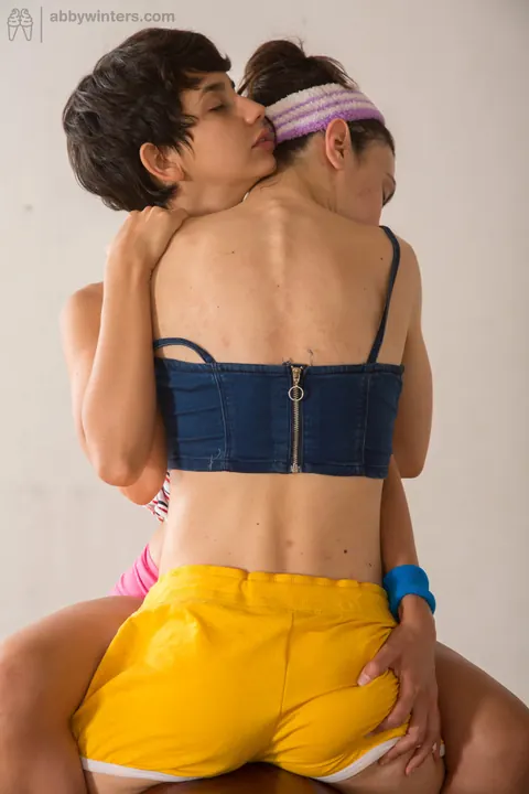 Slim Italian Lesbians Finger and Lick Hairy Pussies – photo 4 of 21