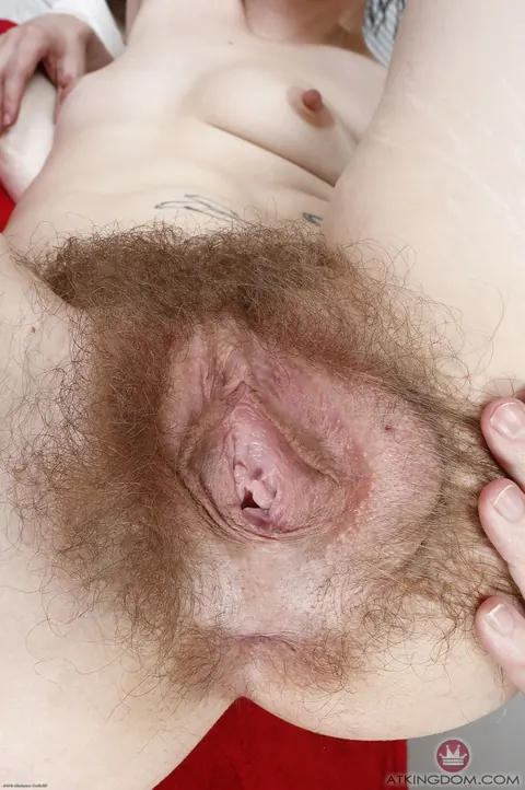 Mercy West: Petite Tattooed Brunette Strips Nude and Spreads Her Hairy Pussy Wide – photo 17 of 21