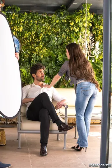 Petite French Brunette Takes Anal Doggy Style and a Surprise Cumshot