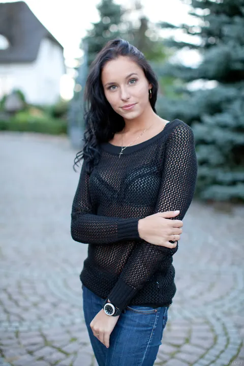 Mira B: Tall Brunette Undresses and Poses Nude Showing Her Small Natural Tits – photo 20 of 21