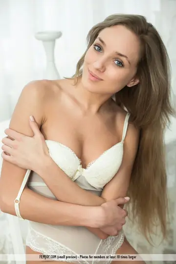 Woman with Small Tits Strips and Spreads Her Shaved Pussy Wide