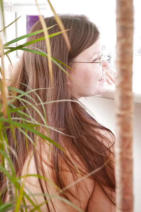 BBW with Glasses Fingers Her Hairy Pussy – photo 16 of 16