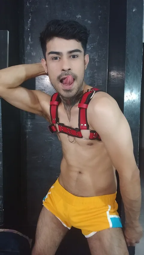 Man Strips Out of His Yellow Shorts – photo 1 of 15
