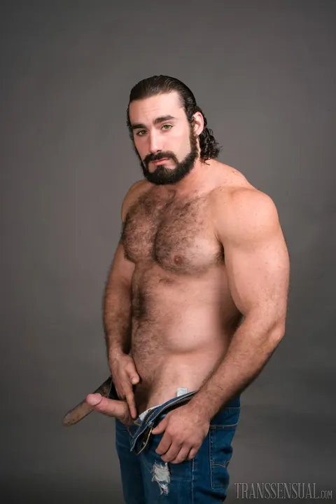 Trans Woman Poses Fully Nude Showing Her Cock and Body – photo 12 of 15