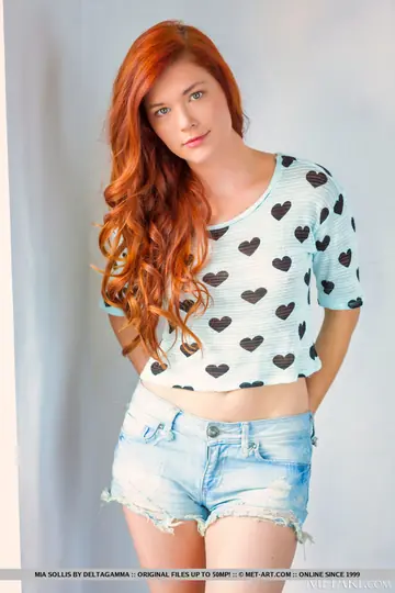 Czech Redhead Strips Out of Her Shorts on the Stairs