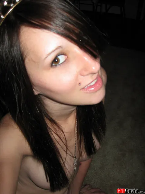 Tattooed Brunette Strips Out of Her Skirt and Spreads – photo 12 of 12
