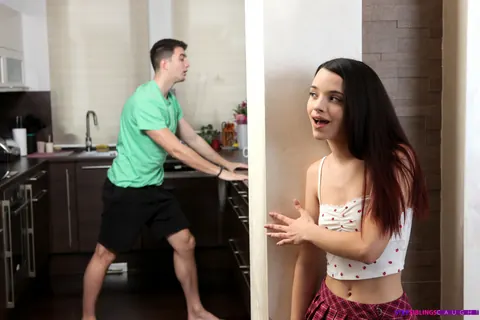Ohana Petite: Brunette Lifts Her Skirt and Gets Fucked – photo 6 of 16