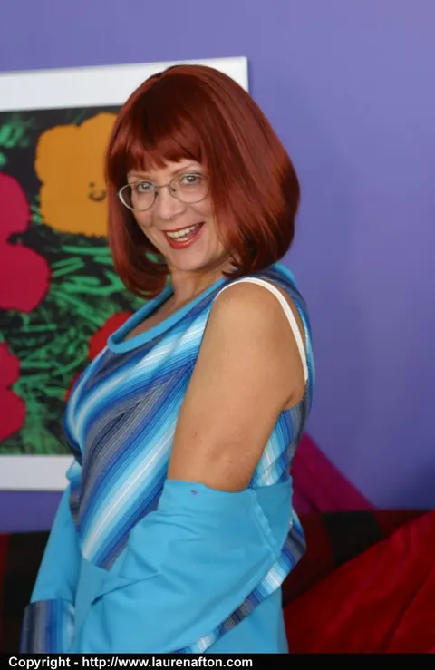 Mature Redhead Reveals Her Big Natural Tits in Stockings – photo 2 of 12