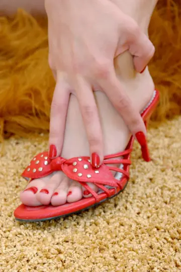 Petite European Redhead in Heels Oils Her Tits and Plays with Candle Wax
