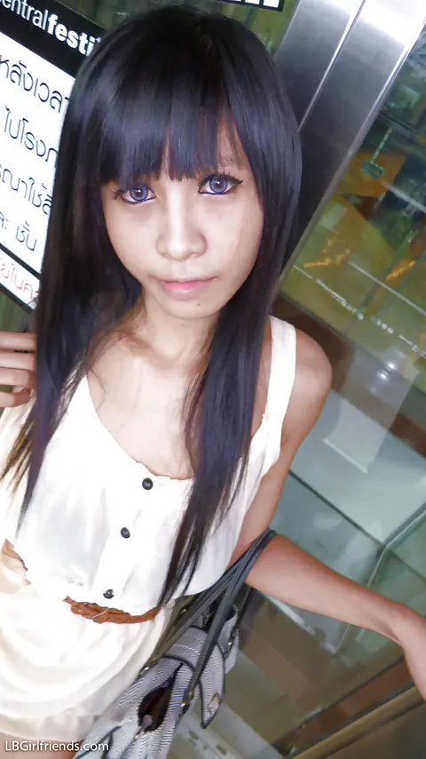 Asian Trans Woman in Heels Eats Cotton Candy and Poses Nude – photo 8 of 16