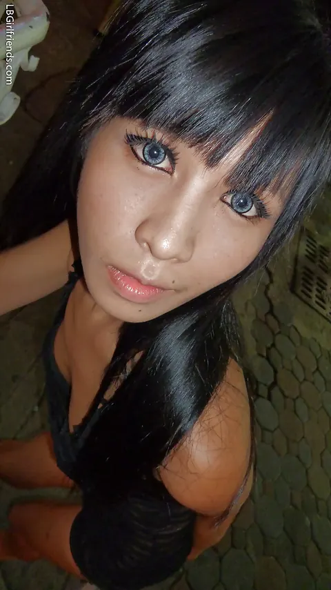 Asian Trans Woman in Heels Eats Cotton Candy and Poses Nude – photo 9 of 16