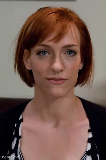 Renee Broadway – Pale Redhead Bound on the Floor Fingers Herself to Orgasm