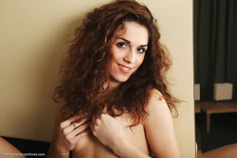 Eva Kane: Russian Brunette Strips Out of Her Panties and Spreads Her Legs – photo 6 of 16