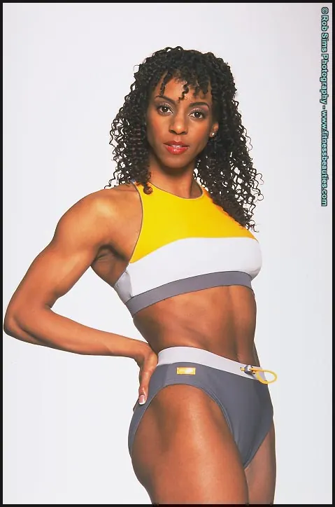 Thick Ebony Fitness Model Strips to Lingerie – photo 2 of 15