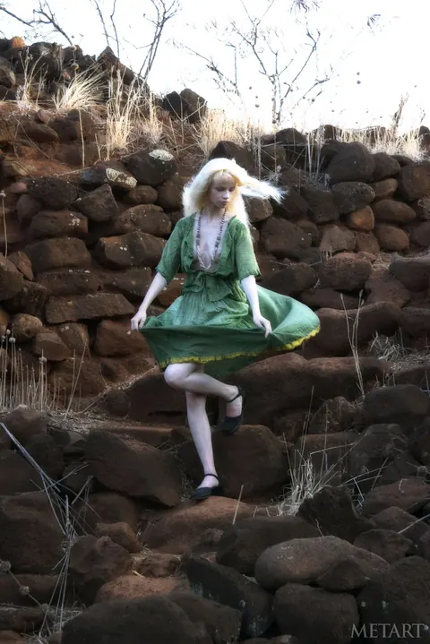 Blonde Strips Out of Her Skirt in the Forest – photo 20 of 21