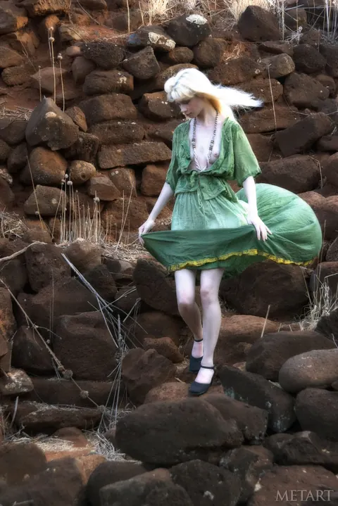 Blonde Strips Out of Her Skirt in the Forest – photo 21 of 21