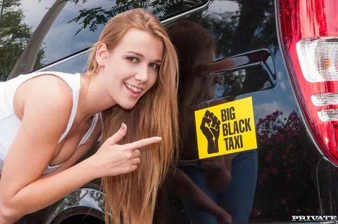 Alexis Crystal: Czech Redhead in Jeans Takes Interracial Anal in the Car – photo 5 of 21