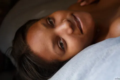 Dajah Wallace: Petite Ebony Babe with Big Tits Poses in Panties – photo 10 of 11