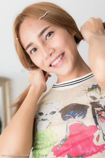 Thai Trans Woman Strips and Poses Nude