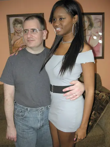 Petite Ebony Brunette Sucks White Cock and Rides