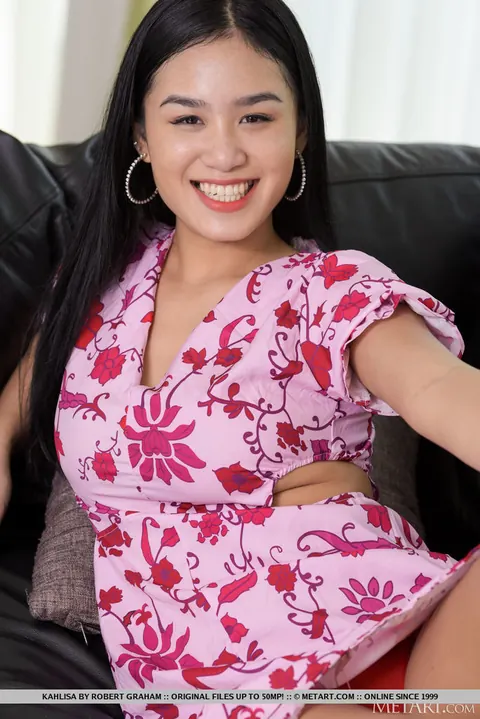 Asian Woman with Big Tits Spreads Her Hairy Pussy – photo 6 of 18