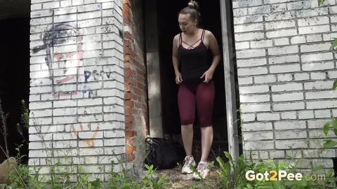 Diana Sweet: European Brunette Strips Nude and Spreads Her Legs in an Abandoned Building – photo 3 of 15