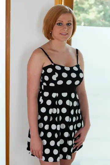 Czech Redhead with Big Natural Tits Sucks and Strokes to a Jizzed Finish