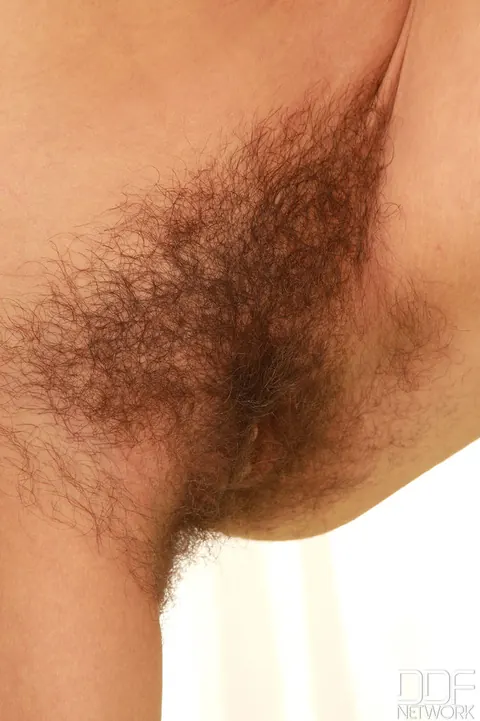 Brunette Bares Her Big Tits and Spreads Her Hairy Pussy After Undressing – photo 10 of 16
