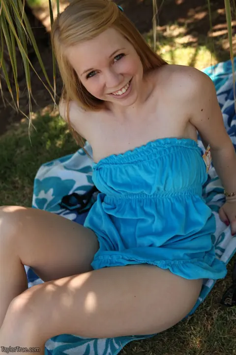 Taylor True: Blonde PAWG Flashes Her Ass in a Skirt and Bikini – photo 14 of 15