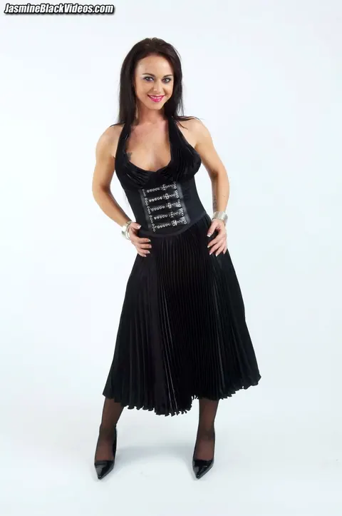 ELIZABETH LAWRENCE: Busty Brunette MILF Sucks Two Cocks in Costume – photo 1 of 21