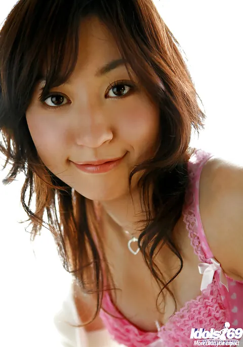 Momo Yoshizawa: Japanese Redhead Slips Out of Her Pink Lingerie – photo 1 of 12