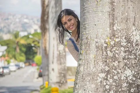 Denisse Gomez: Tattooed Latina Brunette Poses Outdoors in Jeans – photo 5 of 16