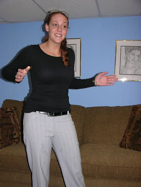 Redhead with Big Tits Strips Out of Her Lingerie and Spreads – photo 8 of 20