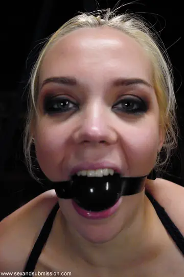German Blonde MILF Deepthroats and Takes Bondage Anal