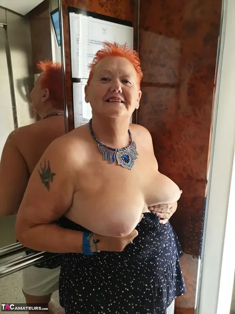 Valgasmic Exposed: BBW Redhead in Heels Presses Big Tits and Spreads Wide – photo 1 of 20