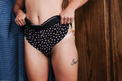 Bunny Freedom: Petite Blonde with Big Natural Tits and Tattoo Poses Fully Nude – photo 2 of 21