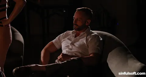 Nicole Aria: French Brunette Undresses for a Threesome with Two Men – photo 19 of 21