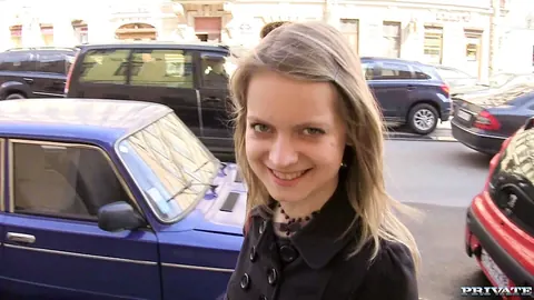 Russian Blonde with Short Hair Spreads for Sex – photo 1 of 20