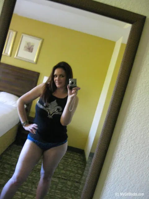 Ryan Edel: Redhead MILF with Big Natural Tits Takes Mirror Selfies in Panties – photo 12 of 16